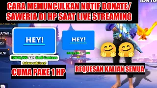 how to display donate saweria notifications on your phone during live streaming