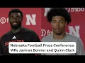 Husker Football Presser WRS Janiran Bonner and Quinn Clark Speak on WR Room and Fall Camp Progress
