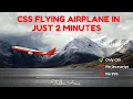 CSS Flying Airplane Animation In just 2 minutes
