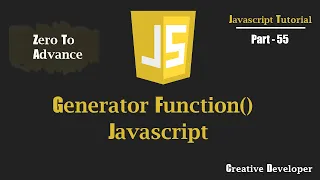 Generator Function Javascript Javascript Tutorial