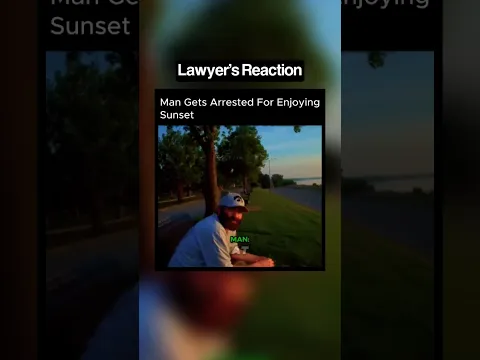 He Was Arrested for Lying Down and Looking at the Sky!! 👮⚖️ #shorts