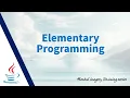 Elementary Programming