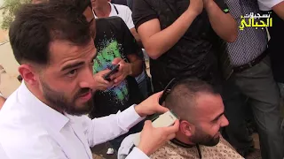 حلاقة العريس محمود كانوح والفنان عوني شوشاري مخيم نورشمس 2018HD تسجيلات الجباليJR 