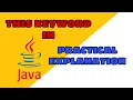 This Keyword in Java Use of this Keyword with example Java Practical Tutorial