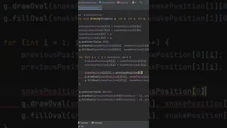 Snake game using the java Key listener part 1