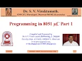 8051 microcontroller programming part 1
