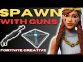 How to Spawn with Guns in Fortnite Creative Easy Tutorial