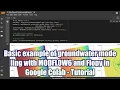 Basic example of groundwater modeling with MODFLOW6 and Flopy in Google Colab - Tutorial