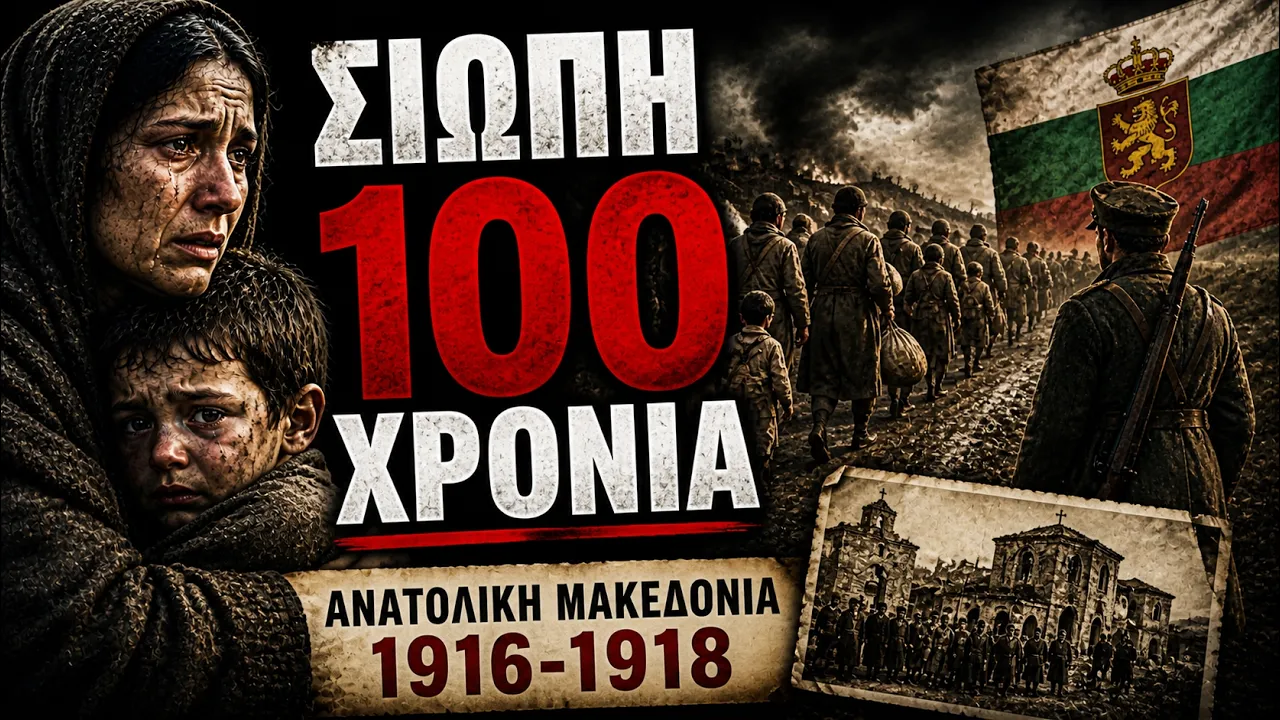 &Eta; &Tau;&rho;&alpha;&gamma;&omega;&delta;ί&alpha; &pi;&omicron;&upsilon; Έ&mu;&epsilon;&iota;&nu;&epsilon; &sigma;&tau;&eta; &Sigma;&iota;&omega;&pi;ή &gamma;&iota;&alpha; &pi;ά&nu;&omega; &alpha;&pi;ό 100 &Chi;&rho;ό&nu;&iota;&alpha; &ndash; &Alpha;&nu;&alpha;&tau;&omicron;&lambda;&iota;&kappa;ή &Mu;&alpha;&kappa;&epsilon;&delta;&omicron;&nu;ί&alpha; 1916-1918 Thumbnail