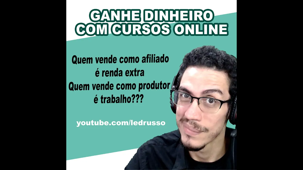 Dica para ganhar com cursos online como produtor mesmo sem ter seu próprio curso.  #shorts #ledrusso