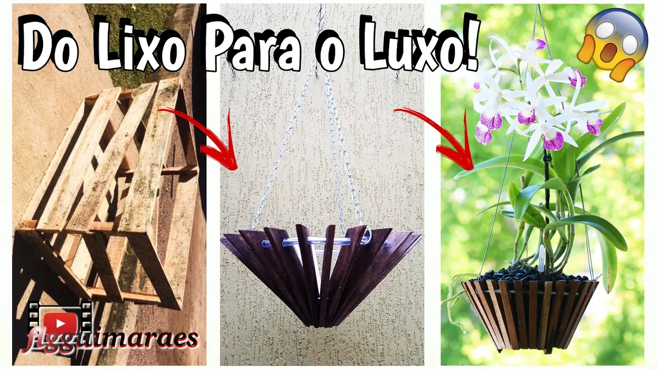 POTE DE MADEIRA PERFEITO PARA ORQUÍDEAS! DIY