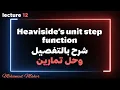 Heaviside unit step function