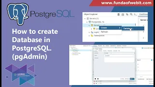 How to Create Database in PostgreSQL Create Database in PostgreSQL pgAdmin Tutorial
