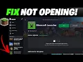 Fix Minecraft Java Edition Not Launching Error On PC