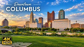 Downtown Columbus, Ohio | 4K HDR City Tour 🇺🇸 🌆
