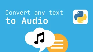 Download Convert Text to Audio Tutorial in Python 3.10 (Text to MP3) MP3