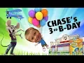 Chase s 3rd Birt ay Party Chuck E Cheese w HUGE Present Juggle Bubbles