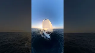 Sunrise sailing…😍🌊 Beautiful start to day 10 of our Pacific crossing #boatlife #sailing #catamaran