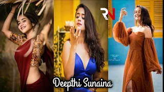 deepthi sunaina latest new trending videos cute expressions insta reels dance performance