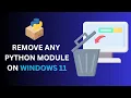 How To Remove Python Modules Usings Pip Fast Easy