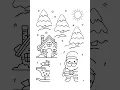 Christmas Coloring Worksheet for Kindergarten
