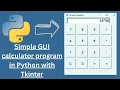 Simple Maths GUI calculator program in Python with Tkinter