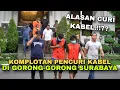 Lagu Dapat berapa perkilo?? Ini dia Komplotan Pencuri Kabel PJU dan Telkom Surabaya yang berhasil dibekuk