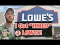 I Got HIRED at LOWES My 1st REAL Job as a Civilian ARMY Vet Job