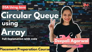 Circular Queue using Arrays Concept Java Code Data Structure using Java