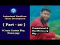 Professional WordPress Theme Development Themeforest WordPress org way Part - 20 Elementor Home