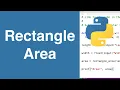 Area Of A Rectangle Python Example