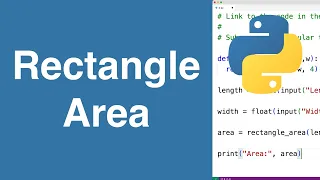 Area Of A Rectangle Python Example