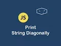print string diagonally in javascript