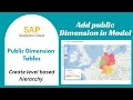 SAP Analytics Cloud Public Dimension Table Part 02