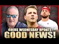 49ers GOOD News: Brock Purdy Trending to START with Ricky Pearsall...