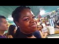 Ms Apples Crabshack in Merritt Beach FL wife picking out crab to eat