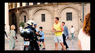 Сектор Газа Туман Вызвали Полицию Площадь Испания 2024 