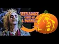 Beetlejuice Carved on a Pumpkin