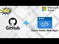 Create Azure Static Web App service with GitHub Azure Static web app
