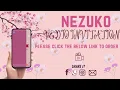 Animated Nezuko Inspired Digital Birt ay Party Invitation - Nezuko Custom Theme Party Invites