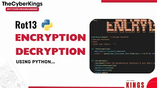 Encryption Decryption program in Python Rot13 Python Encryption Program