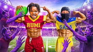 BUYSLOW CHALLENGED THE #1 YOUTH FOOTBALL PLAYER! RUMI VS SAJA BOYS! 😱
