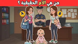 الغاز للأذكياء إليك 20 لغز صعبة العباقرة وحدهم من يستطيعون حلها من هي الأم الحقيقية 