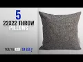 Top 10 22X22 Throw Pillows Winter 2018 TangDepot Heavy Lined Linen Cushion Cover Throw Pillow