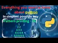 Pattern printing 26 Numbers - 2 pattern printing in python tutorial python full course
