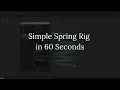 Maya Rigging Simple Spring Rig in 60 Seconds