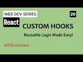 React Custom Hooks Tutorial for Beginners Create Reusable Logic Step by Step