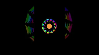 Rotating Circle Graphics Design using Python turtle