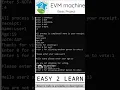 EVM machine c programming