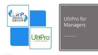 UltiPro Tutorial Manager